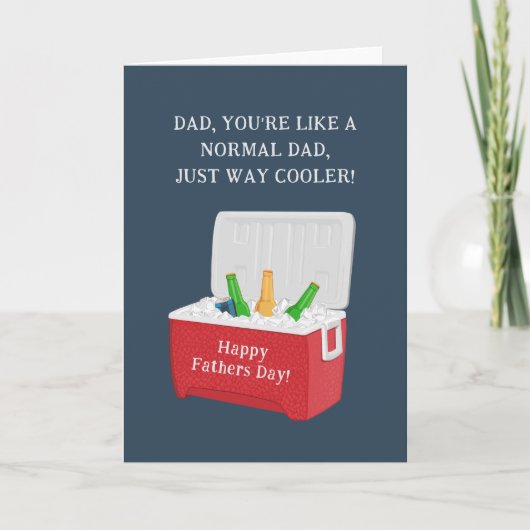 Carte de Fête des pères papa cool (Devant)