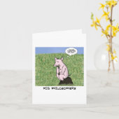 Carte de Fête des pères papa de plaisanterie - Coi (Fleur jaune)