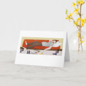 Carte de Fête des pères papa Deadbeat (Fleur jaune)