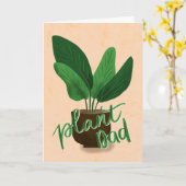 Carte de Fête des pères papa plante (Fleur jaune)
