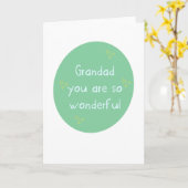 Carte de fête des pères 'Papi, vous êtes formidabl (Fleur jaune)