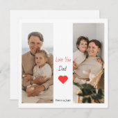 Carte de Fête des pères personnalisée (Devant / Derrière)