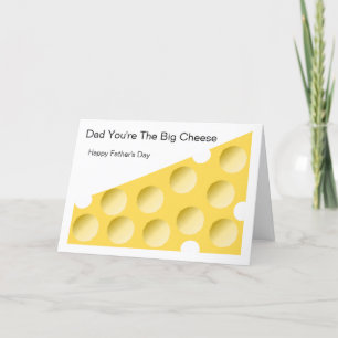 Carte de Fête des pères personnalisée au fromage