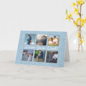 Carte de fête des pères personnalisée avec photo (Fleur jaune)