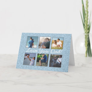 Carte de fête des pères personnalisée avec photo