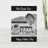 Carte de Fête des Pères personnalisée avec photo (Devant)