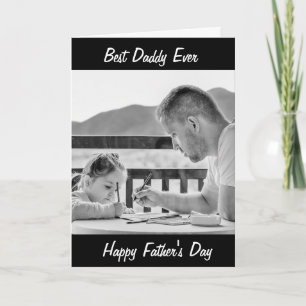Carte de Fête des Pères personnalisée avec photo