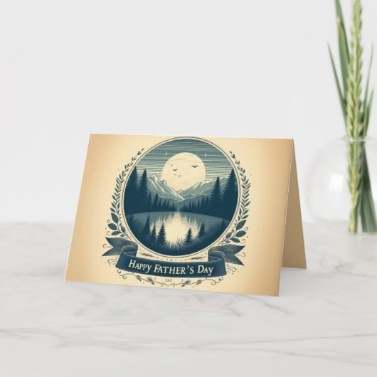Carte de Fête des pères personnalisée avec verso d (Devant)