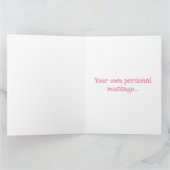 Carte de Fête des pères personnalisée Cute Elephan (Intérieur)