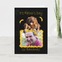 Carte de Fête des pères photo avec orang utan
