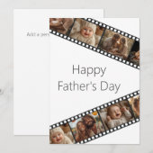 Carte de Fête des pères photo de bande de film (Devant / Derrière)