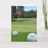 Carte de Fête des pères photo de golf pour papa de (Devant)