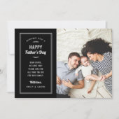 Carte de Fête des pères photo moderne pour le mari (Devant)