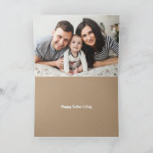 Carte de Fête des pères photo moderne pour le mari (Intérieur)