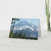 Carte de Fête des pères photo Mount Rainier (Devant)