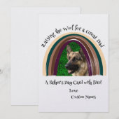 Carte de Fête des pères photo pour animal de compa (Devant / Derrière)