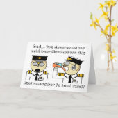 carte de fête des pères pilote de bière froide gla (Fleur jaune)