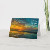 Carte de fête des Pères Plage Océan Coucher de sol (Devant)