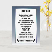 Carte de Fête des Pères pour futur papa (Fleur jaune)