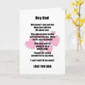 Carte de fête des pères pour le père attendu (Fleur jaune)