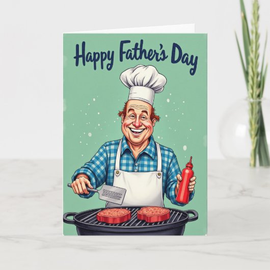 Carte de Fête des Pères pour les Chefs (Devant)