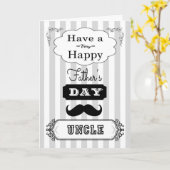 Carte de fête des pères pour l'oncle (Fleur jaune)