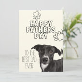 Carte de Fête des Pères pour Papa Chien (Debout devant)