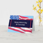Carte de fête des pères pour papa de la Force aéri (Fleur jaune)