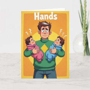 Carte de Fête des Pères pour Papas Fatigués