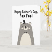 Carte de fête des pères pour Pop Pop (Fleur jaune)