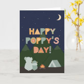 Carte de fête des pères pour Poppy (Fleur jaune)