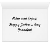 Carte de Fête des pères pour vieux camion et grand (Intérieur Horizontal (Bas))