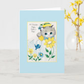 Carte de Fête des pères Retro Grand-pa (Fleur jaune)