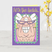 Carte de Fête des pères SPECTACLES (Fleur jaune)