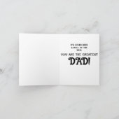 Carte de Fête des pères thématique Donjons et Drag (Intérieur)