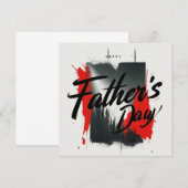 Carte de Fête des pères typographique moderne (Devant / Derrière)