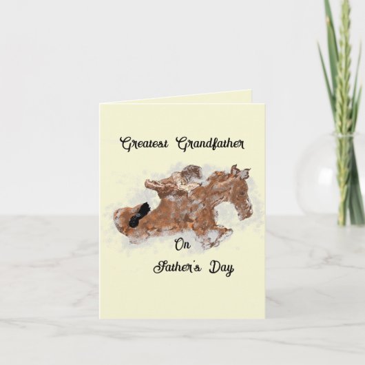 Carte de Fête des Pères : Victoire poussiéreuse (Devant)