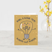 Carte de Fête des pères Watts et Watts Puns (Fleur jaune)