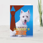 Carte de Fête des pères Westie (Devant)