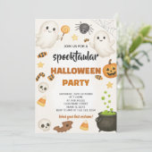 Carte de fête d'Halloween déplaisant (Debout devant)