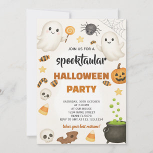 Carte de fête d'Halloween déplaisant