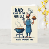 Carte de Fête du Chef Papa (Fleur jaune)