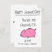 Carte de fête du père (Devant / Derrière)