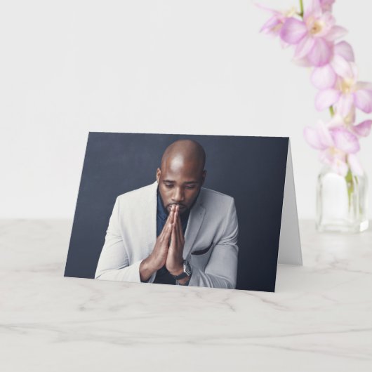 Carte de fête du Père chrétien d’une femme (Orchidée)