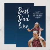 Carte de fête du Père sur mesure pour papa (Devant / Derrière)