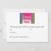 Carte de fête du réveil de la maison (Dos)