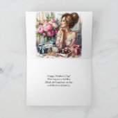 Carte de fête élégante pour la fête des mères plié (Intérieur)