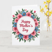 Carte de Fête Fleur en Feutre (Fleur jaune)