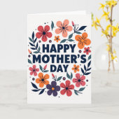 Carte de Fête Florale (Fleur jaune)