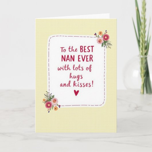 Carte de Fête Florale de Nans la Douce (Devant)